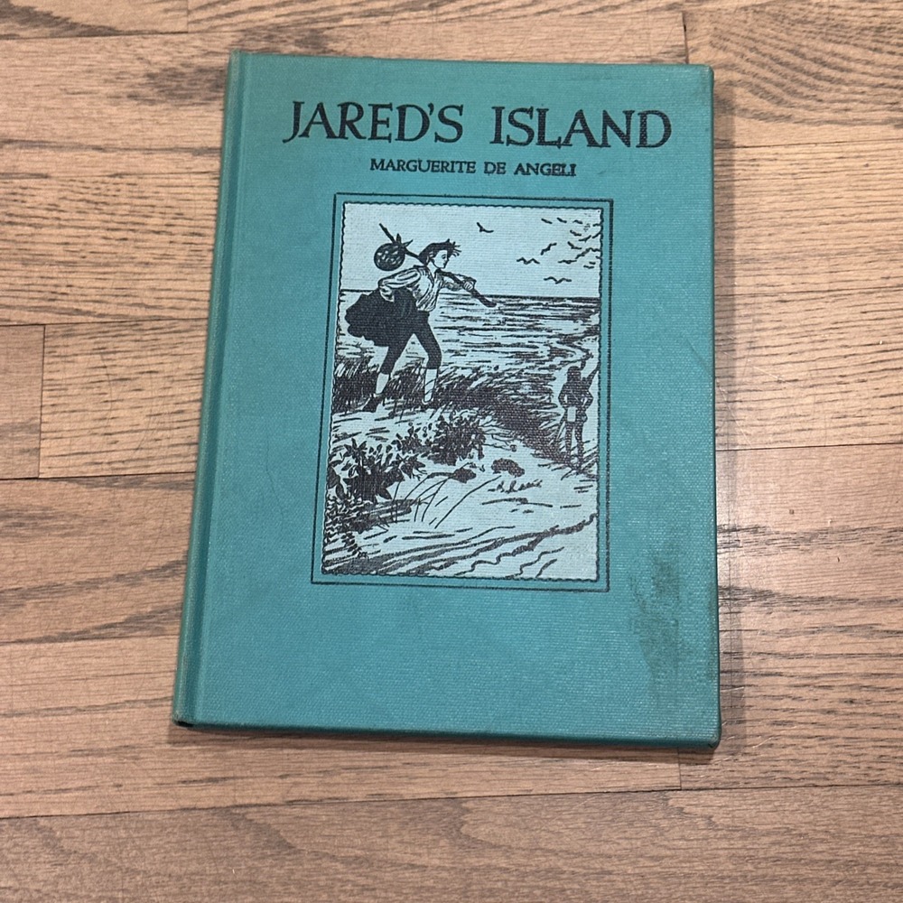 Jared's Island by De Angeli, Marguerite HC 1947 First Edition Ex Library no duh